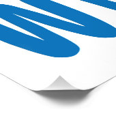 Siegel mit Coolem Siegel mit Sonnenbrille Poster (Ecke)