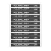 Siegel mit dem Logo-Label "dünne Kerze" (Bogen)