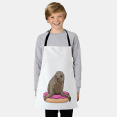 Siegel mit Donut Schürze (Getragen)