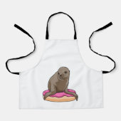 Siegel mit Donut Schürze (Vorderseite)