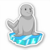 Siegel mit Eisscholle Aufkleber (Vorderseite)