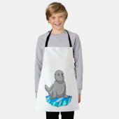 Siegel mit Eisscholle Schürze (Getragen)