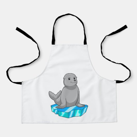 Siegel mit Eisscholle Schürze (Vorderseite)