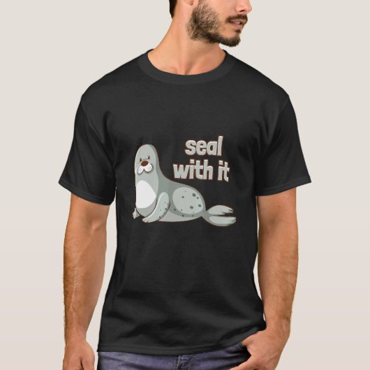 Siegel Mit Es Ozean Seelöwe T-Shirt (Vorderseite)