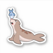 Siegel mit Fisch (2).PNG Aufkleber (Vorderseite)