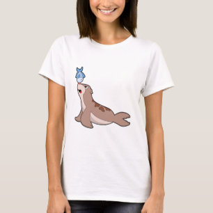 Siegel mit Fisch (2).PNG T-Shirt