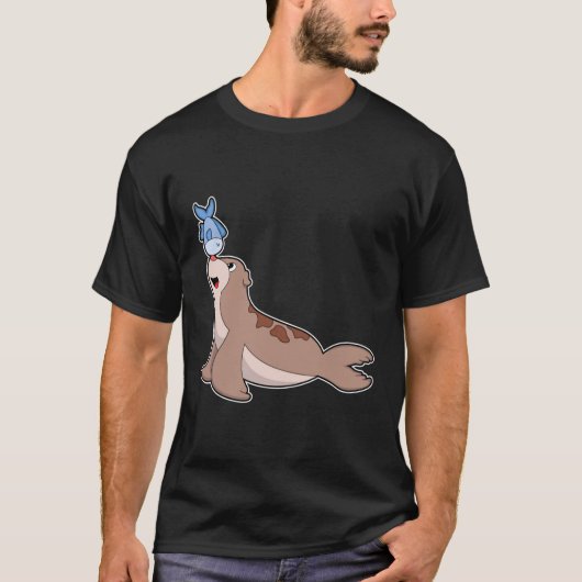 Siegel mit Fisch (2).PNG T-Shirt (Vorderseite)