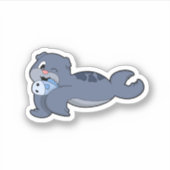 Siegel mit Fisch (3).PNG Aufkleber (Vorderseite)