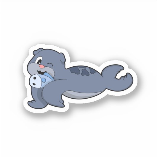 Siegel mit Fisch (3).PNG Aufkleber (Vorderseite)