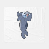 Siegel mit Fisch (3).PNG Fleecedecke (Vorderseite (Horizontal))