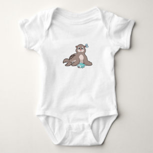 Siegel mit Fisch Baby Strampler