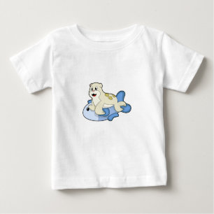 Siegel mit Fisch Baby T-shirt