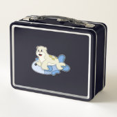 Siegel mit Fisch Metall Brotdose (Rückseite)