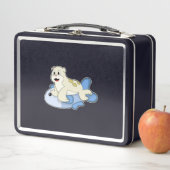 Siegel mit Fisch Metall Brotdose (Beispiel)