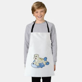 Siegel mit Fisch Schürze (Getragen)