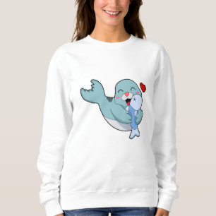 Siegel mit Fisch Sweatshirt