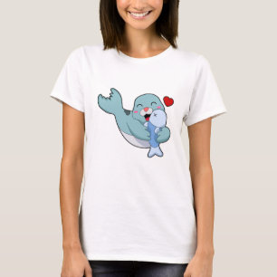 Siegel mit Fisch T-Shirt