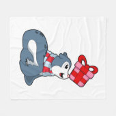 Siegel mit Geschenk Fleecedecke (Vorderseite (Horizontal))