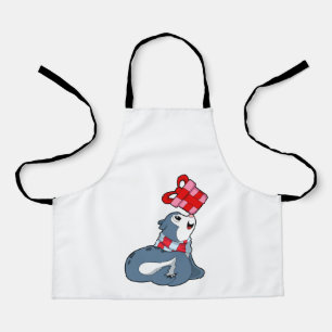 Siegel mit Geschenk Schürze