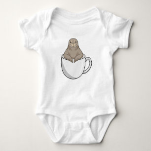 Siegel mit Kaffeetasse Baby Strampler