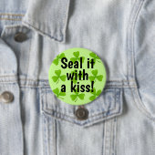 Siegel mit Kiss Green Kleeblatt Button (Beispiel)
