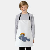 Siegel mit Kokosnuss Schürze (Getragen)