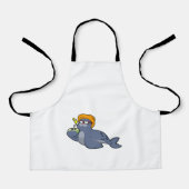 Siegel mit Kokosnuss Schürze (Vorderseite)