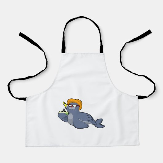 Siegel mit Kokosnuss Schürze (Vorderseite)