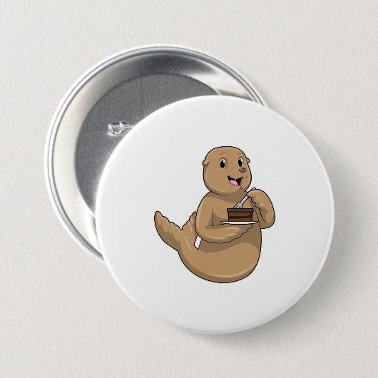 Siegel mit Kuchen Button (Vorne & Hinten)