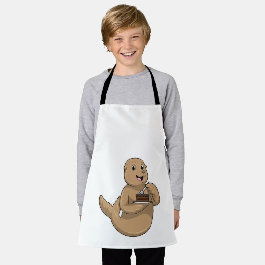 Siegel mit Kuchen Schürze (Getragen)