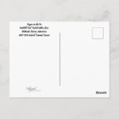 "Siegel mit Kuss" Postkarte (Rückseite)