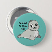 Siegel mit Kuss-Taste Button (Vorne & Hinten)
