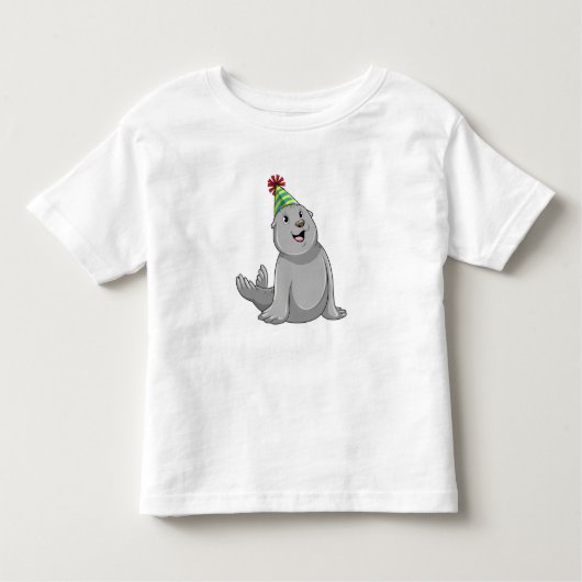 Siegel mit Party hat Party Kleinkind T-shirt (Vorderseite)