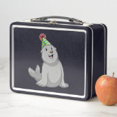 Siegel mit Party hat Party Metall Brotdose (Beispiel)