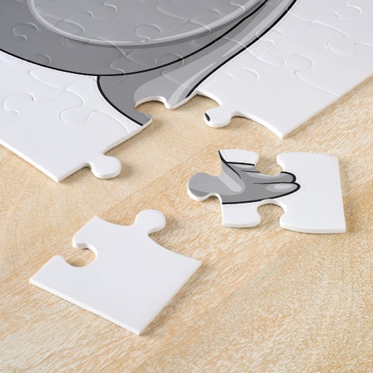 Siegel mit Party hat Party Puzzle (Seite)