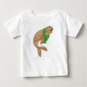 Siegel mit Scarf Baby T-shirt (Vorderseite)