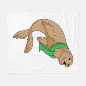 Siegel mit Scarf Fleecedecke (Vorderseite (Horizontal))