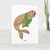 Siegel mit Scarf Karte (Rückseite)