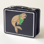 Siegel mit Scarf Metall Brotdose (Rückseite)