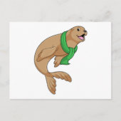 Siegel mit Scarf Postkarte (Vorderseite)