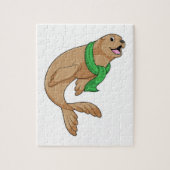 Siegel mit Scarf Puzzle (Vertikal)