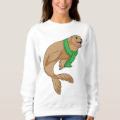 Siegel mit Scarf Sweatshirt (Vorderseite)