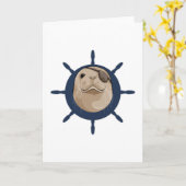 Siegel mit Schiffskruder Karte (Gelbe Blume)