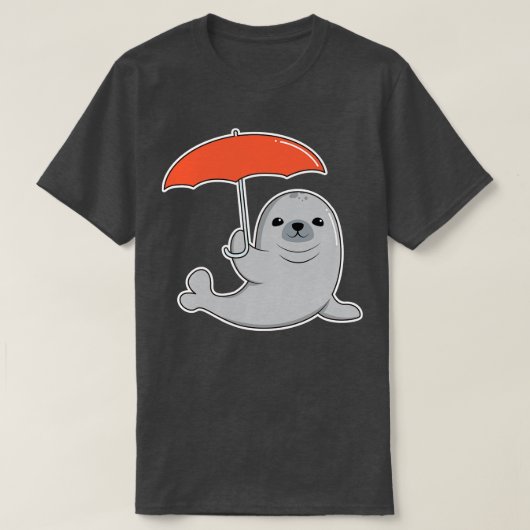 Siegel mit Schirm T-Shirt (Design vorne)