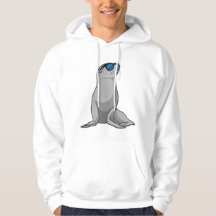 Siegel mit Sonnenbrille Hoodie