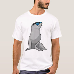 Siegel mit Sonnenbrille T-Shirt