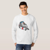 Siegel mit Swim-Ring & Drink T-Shirt (Vorne ganz)