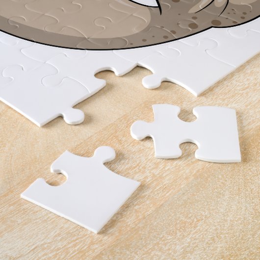 Siegel mit Tasse mit Stroh Puzzle (Seite)