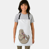 Siegel mit Tasse mit Stroh Schürze (Insitu)