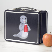 Siegel mit Trinktasse Metall Brotdose (Beispiel)